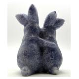 Carved Stone Rabbit & Tree Figurines (Lot of 2)
