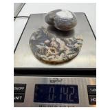 Ocean Jasper & Moss Agate Stone Carvings (Lot of 2)