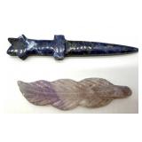 Polished Stone Carving Mixed Lot of 3