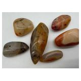 Polished Banded Agate Stones (Lot of 6)