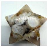 Carved Polished Stone Hearts & Star Mixed Lot of 6