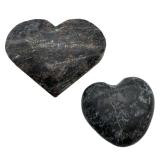 Heart-Shaped Jasper Stone Carvings Set of 2