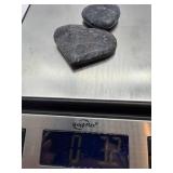 Heart-Shaped Jasper Stone Carvings Set of 2