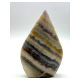 Polished Banded Stone Freeform Display Piece