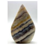 Polished Banded Stone Freeform Display Piece