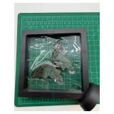 Carved Stone Butterfly Wings in Display Frame #5