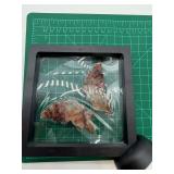 Carved Stone Butterfly Wings in Display Frame #6
