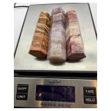 Polished Stone Point Towers (Lot of 3) including Lace Agate