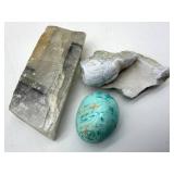 Mixed Mineral Specimens (Lot of 3) including Turquiose