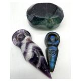 Polished Stone Carvings (Lot of 3)