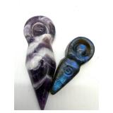 Polished Stone Carvings (Lot of 3)