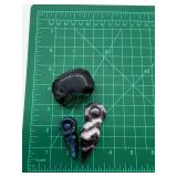 Polished Stone Carvings (Lot of 3)