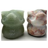 Carved Stone Pig Figurines (Lot of 4)