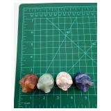 Carved Stone Pig Figurines (Lot of 4)