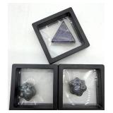 Stone Pyramid & Paw Print Display Pieces Mixed Lot of 3