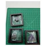 Stone Pyramid & Paw Print Display Pieces Mixed Lot of 3