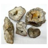 Natural Quartz Geodes (Lot of 5)