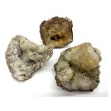 Quartz Geode Specimens (Lot of 3)