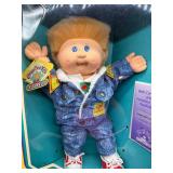 Cabbage Patch Doll - Designer Line - Coleco - Fuzzy - Blonde Hair - Blue Eyes - Boy - Dimple - MIB