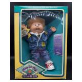 Cabbage Patch Doll - Designer Line - Coleco - Fuzzy - Blonde Hair - Blue Eyes - Boy - Dimple - MIB