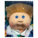 Cabbage Patch Doll - Designer Line - Coleco - Fuzzy - Blonde Hair - Blue Eyes - Boy - Dimple - MIB