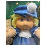 Cabbage Patch Kids - Coleco - 1985 - Twins - Boy & Girl - Braided Pigtails - Shag - Lemon Hair - Blue Eyes - Dimples and one Pacifier