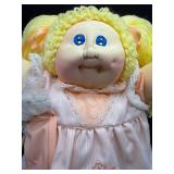 Cabbage Patch Kid - Softie - Pigtails - Lemon Hair - Girl - Peach Dress