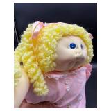 Cabbage Patch Kid - Softie - Pigtails - Lemon Hair - Girl - Peach Dress