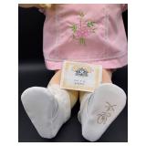 Cabbage Patch Kids - Softie - Double Popcorn Pigtails - Lemon Hair - Girl - Pink Dress