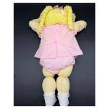 Cabbage Patch Kids - Softie - Double Popcorn Pigtails - Lemon Hair - Girl - Pink Dress