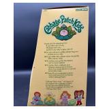 Cabbage Patch Kid - 1985 - Coleco - Pigtails - Lemon Hair - Blue Eyes - Girl - Dimples & Pacifier - with Box