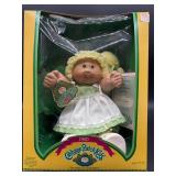 Cabbage Patch Kid - Coleco - 1985 - Yellow Blonde - Ponytail - Green Eyes - Girl - Dimples & Tooth - MIB