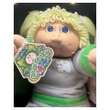 Cabbage Patch Kid - Coleco - 1984 - Pigtails - Lemon Blonde Hair - Blue Eyes - Girl - Dimples - MIB