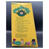Cabbage Patch Kid - Coleco - 1985 - Pigtails - Lemon Blonde Hair - Blue Eyes - Girl - Dimples & Tooth - MIB