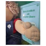 Cabbage Patch Kid - Coleco - 1985 - Loop - Champagne Hair - Blue Eyes - Boy - Dimples - MIB