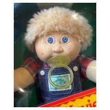 Cabbage Patch Kid - Arxon - German - Fuzzy - Blonde Hair - Blue Eyes - Boy - Dimples, Freckles & Pacifier - MIB