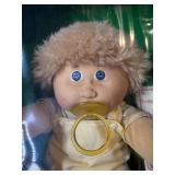 Cabbage Patch Kid - Jesmar - Fuzzy - Tan Hair - Blue Eyes - Boy - Dimples & Pacifier - MIB