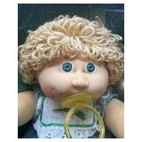 Cabbage Patch Kid - Jesmar - Loop - Shag - Tan Hair - Green Eyes - Girl - Dimples & Pacifier - MIB