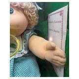 Cabbage Patch Kid - Jesmar - Loop - Shag - Tan Hair - Green Eyes - Girl - Dimples & Pacifier - MIB