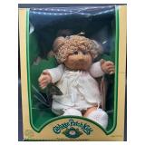 Cabbage Patch Kid - Coleco - Braided Ponytail - Tan Hair - Green Eyes - Dimples & Pacifier - MIB