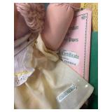 Cabbage Patch Kid - Coleco - 1985 - Braided Ponytail - Champagne Hair - Green Eyes - Girl - Dimples & Pacifier - MIB