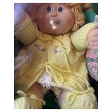 Cabbage Patch Kid - Coleco - 1985 - Double Braided Ponytail - Gold Hair - Blue Eyes - Girl - Dimples & Tooth - MIB