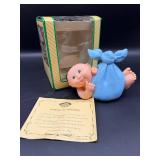 Vintage Cabbage Patch Kids Bank With Certificate & Box
