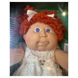 Cabbage Patch Kid - Coleco - Popcorn - Orange - Blue Eyes - Girl - Dimples & Tongue - MIB