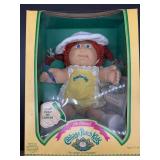 Cabbage Patch Kid - Coleco - Double Braided Ponytail - Orange Hair - Blue Eyes - Girl - Dimples & Tongue - Hand Holds - MIB