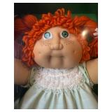 Cabbage Patch Kids - Ideal - Les Patoufs - French - Double Braided Ponytails - Orange Hair - Green Eyes - Girl - Dimples & Freckles- MIB