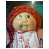 Cabbage Patch Kids - Coleco - Popcorn Ponytail - Orange Hair - Green Eyes - Girl - Dimples - MIB