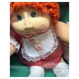 Cabbage Patch Kids - Coleco - Popcorn Ponytail - Orange Hair - Green Eyes - Girl - Dimples - MIB