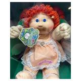 Cabbage Patch Kids - Coleco - Double Ponytail - Orange Hair - Blue Eyes - Girl - Dimples & Tooth - MIB