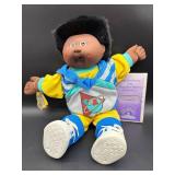 Cabbage Patch Kid - Coleco - Designer Line - African American - Crew Cut - Black Hair - Brown Eyes - Dimples - Missing Pacifier - No Box